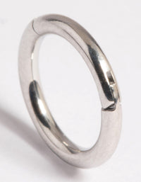 Platinum Plated Titanium Clicker Ring - link has visual effect only