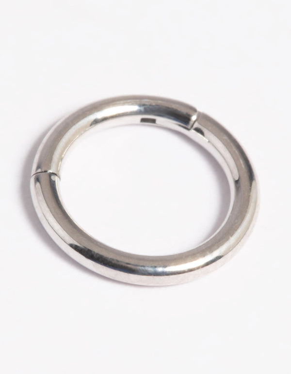 Platinum Plated Titanium Clicker Ring