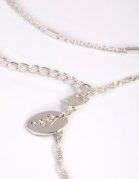 Silver Disc Chain Anklets - link has visual effect only