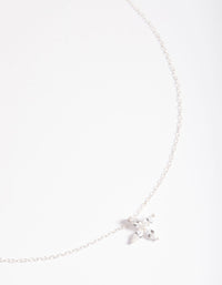 Sterling Silver Cubic Zirconia Marquise Cross Necklace - link has visual effect only