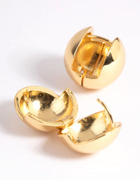 Gold Plated Statement Ball Stud Earrings - link has visual effect only