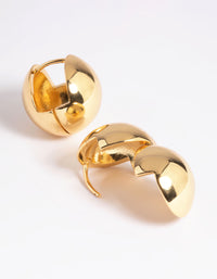 Gold Plated Statement Ball Stud Earrings - link has visual effect only