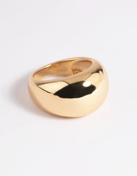 Gold Plated Dome Ring - link has visual effect only