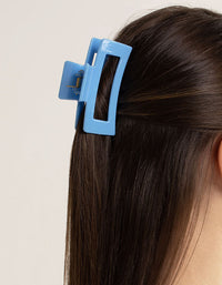Blue Box Shaped Hair Claw Clip - link has visual effect only