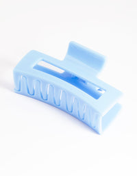 Blue Box Shaped Hair Claw Clip - link has visual effect only