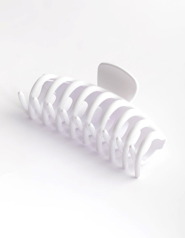 White Matte Rubber 11cm Coated Claw