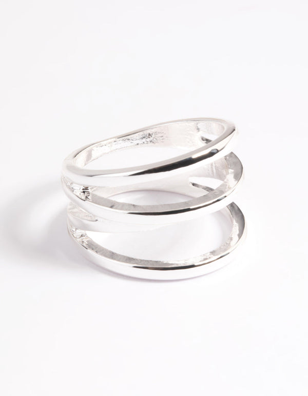 Silver Plated Three in One Ring