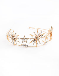Metal Star Double Row Embellished Headband - link has visual effect only