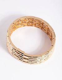 Gold Woven Stretch Bracelet - link has visual effect only