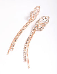 Rose Gold Butterfly Wing Drop Earrings - link has visual effect only