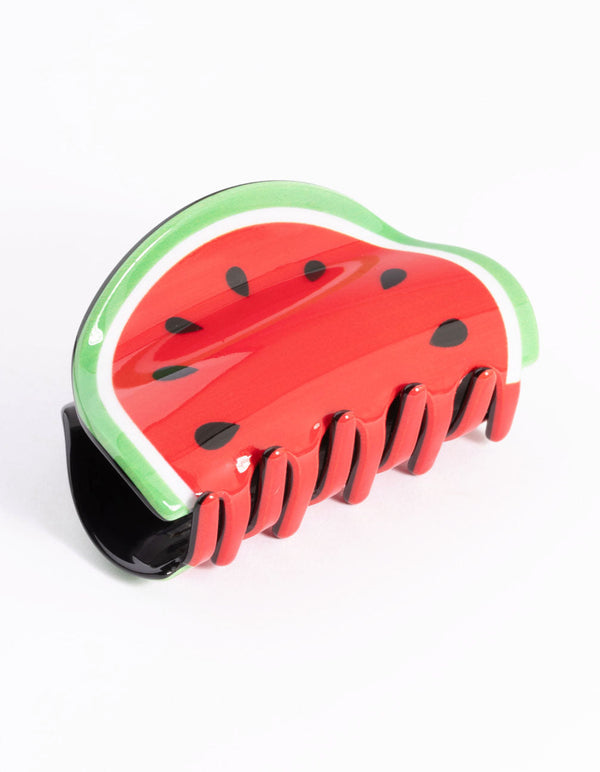 Kids Acrylic Watermelon Claw Clip