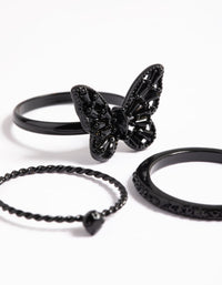Black Butterfly Ring Pack - link has visual effect only