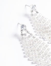 Cubic Zirconia Tier Diamante Drop Earrings - link has visual effect only