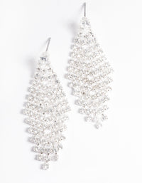 Cubic Zirconia Tier Diamante Drop Earrings - link has visual effect only