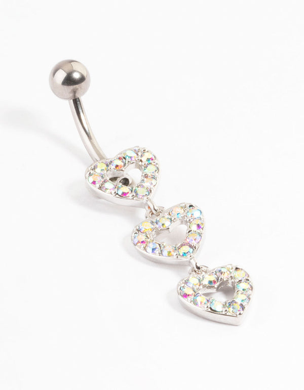 Sexy Belly Button Ring Devil Heart Navel Belly Button Rings - Temu