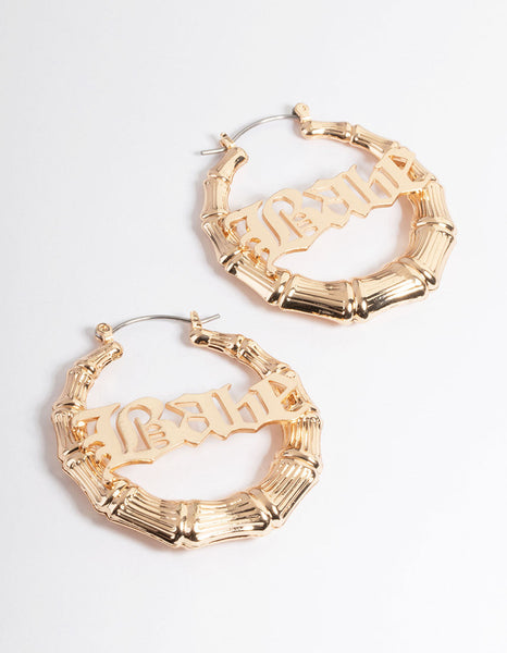 Women Gold Metal Hook Fashion Jewelry Big Hoop Earrings Set Snake Gangster  Hood | eBay