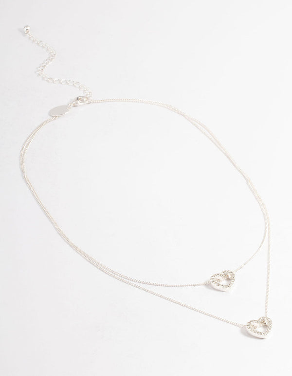 Sterling Silver Double Link Chain Necklace - Reveka Rose