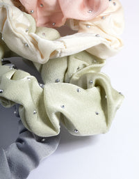 Fabric Mixed Scrunchie 4-Pack - link has visual effect only