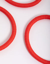 Red Fabric Classic Hair Tie Pack - link has visual effect only