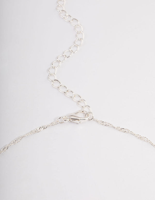 Silver Filigree Ball Pendant Necklace