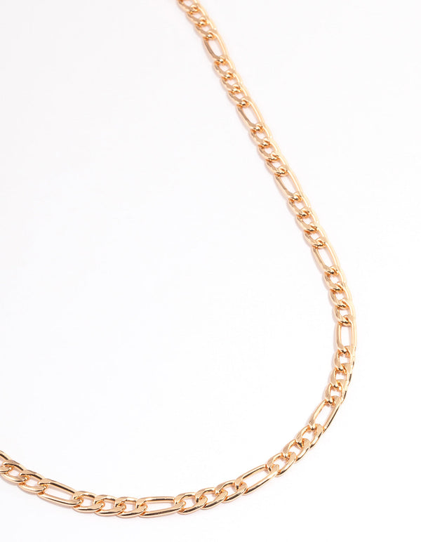 Gold Classic Figaro Chain Necklace