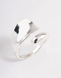 Silver Plated Bold Wrap Ring - link has visual effect only