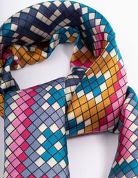 Fabric Box Print Scarf - link has visual effect only