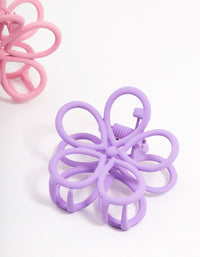 Acylic Flower Claw Clip Pack - link has visual effect only