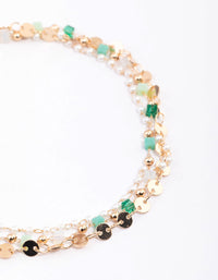 Gold Bead & Pearl Anklet Pack - link has visual effect only