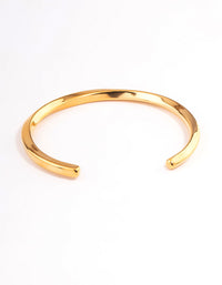 Gold Plated Stainless Steel Subtle Twist Cuff Bracelet - link has visual effect only