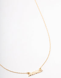 Gold Plated 'Mama' Cubic Zirconia Necklace - link has visual effect only