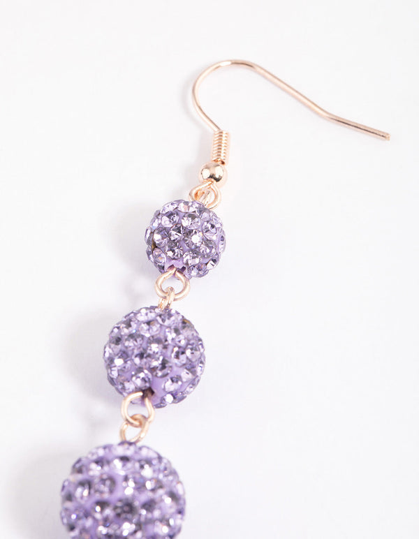 Crackled Crystal Ball Drop Earrings | Baubles and Trinkets