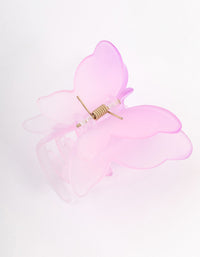 Lilac & Pink Gradient Butterfly Claw Clip - link has visual effect only