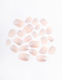 Tweens Blush Glitter Press On Nails - link has visual effect only