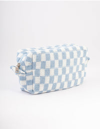 Blue Checkered Cosmetic Case - link has visual effect only
