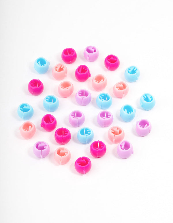 Multi-Coloured Hair Beads 30-Pack