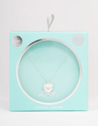 Sterling Silver Heart Locket Pendant Necklace - link has visual effect only