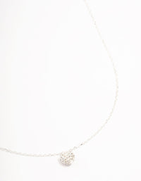 Sterling Silver Pave Heart Pendant Necklace - link has visual effect only