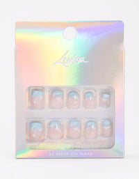Tweens Blue Star & Cloud Press On Nails - link has visual effect only