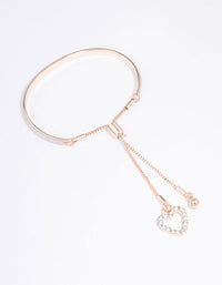 Rose Gold Glitter Toggle Bracelet - link has visual effect only