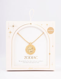 Gold Plated Sagittarius Star Sign Pendant Necklace - link has visual effect only