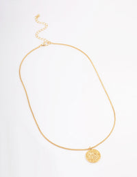 Gold Plated Sagittarius Star Sign Pendant Necklace - link has visual effect only