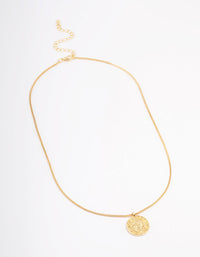 Gold Plated Leo Star Sign Pendant Necklace - link has visual effect only