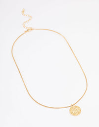 Gold Plated Gemini Star Sign Pendant Necklace - link has visual effect only