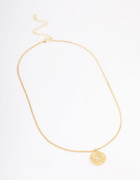Gold Plated Taurus Star Sign Pendant Necklace - link has visual effect only