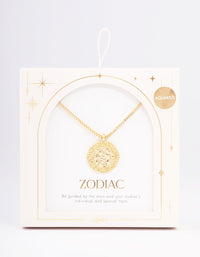 Gold Plated Aquarius Star Sign Pendant Necklace - link has visual effect only