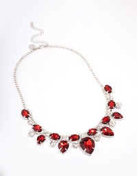 Red Multi Stone Short Necklace - link has visual effect only