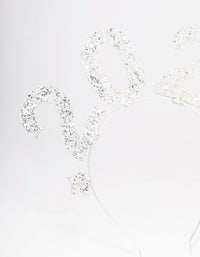 Silver Glitter 2024 New Years Headband - link has visual effect only