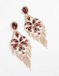 Gold Statement Glam Drop Earrings - link has visual effect only