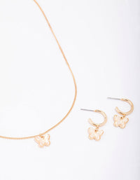 Gold Butterfly Jewellery Set - link has visual effect only
